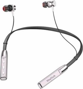 NitaiTech Gusto 80 Hours Playtime Wireless Neckband headphones Earphone Bluetooth Bluetooth