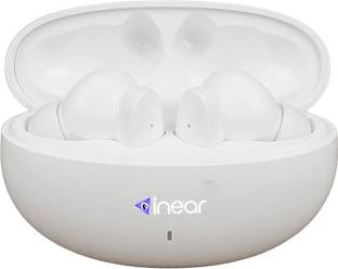 InEar True Wireless in-Ear Earbuds with Mic, Touch Control, Bluetooth 5.3 (White) Bluetooth without Mic