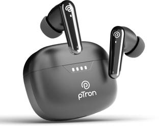 PTron Basspods Tour - AI ENC Calls,45hrs Playback,Pristine Audio, 50ms Low Latency Bluetooth