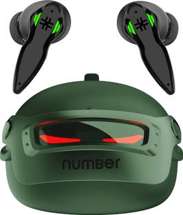 Number Super Buds Pro GT9 Helmet MEMS ENC Gaming TWS, 48 Hrs Battery, 40ms Low Latency Bluetooth