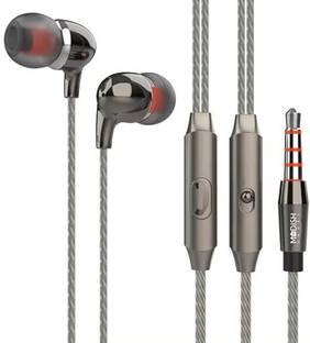 ModishOmbre Stereo String Black Wired Earphone With Mic Magnetic / NC, 14mm Driver Wired