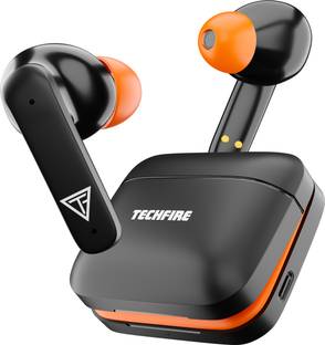 TECHFIRE Bullets 221 TWS Earbuds with 100 HRS Playtime,(50ms Low Latency), Bluetooth v5.3 Bluetooth