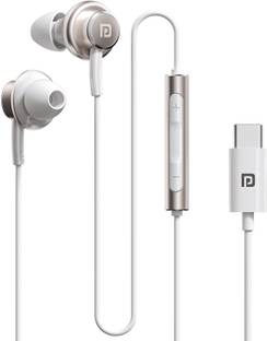 Portronics Conch Sigma C in Ear Type C Wired Earphones,in Line HD Mic,14.2mm Driver Wired