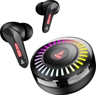 boAt Immortal 201 TWS Earbuds w/ 40 hrs Playtime,40 ms Low Latency BEAST Mode,RGB LED Bluetooth
