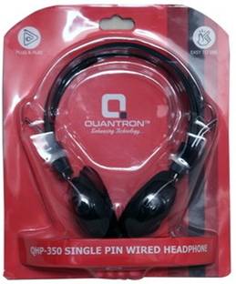 Quantron QHP-350, SINGLE PIN WIRED HEADPHONE. Wired without Mic