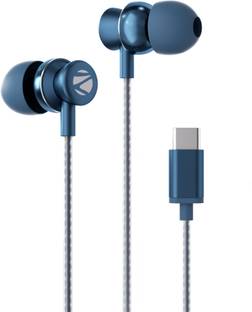 ZEBRONICS Zeb-Buds C10, with In-Line Mic, Type-C, 10mm Drivers, Deep Bass, Metallic Design Wired