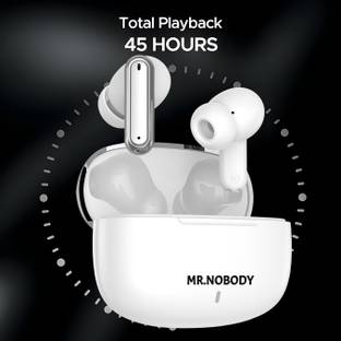 MR.NOBODY Ultrabuds with Latest BT v6.0,40Hr Playtime,13mm Dynamic Drivers,Rich Bass A743 Bluetooth