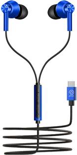 PTron Pride Joy Type C Earphones with HD mic, In-Line Controls & 1.2M Tangle Free Wired
