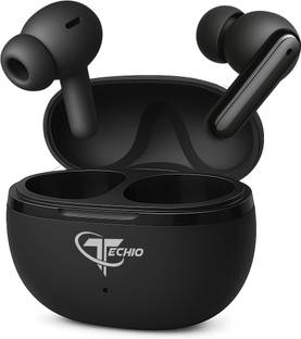 Techio NIRVANA ION Bluetooth Earbud C13 with with ENC, Touch Controls, and IPX4 Rating, Bluetooth