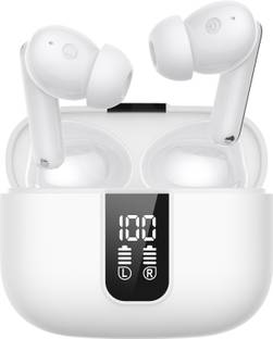 Elver Digital Display Bluetooth Earbuds With 50H+ Playback time, Touch Controls Bluetooth