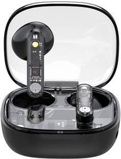 WRADER Transparent Wireless Earbuds Bluetooth 5.3V Smart Touch Control ENC Ear Buds Bluetooth