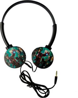 Caught Trendy Cute Action Cartoon Character 3.5 mm Jack Headphones For Kids Wired without Mic