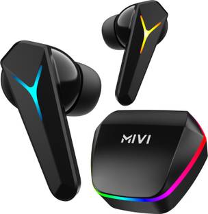 Mivi Commando Z7,13mm Drivers Bass,50H Playtime,Dual Mic Ai ENC,35ms Low Latency ,5.3 Bluetooth
