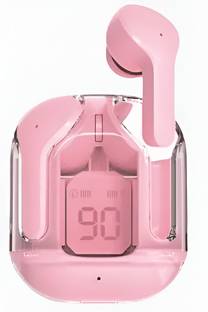 Mid Light Ultrapods Max 5.3 TWS Earbuds with 50 Hrs Playtime, IPX4 Sweat Proof (Pink) Bluetooth Gaming