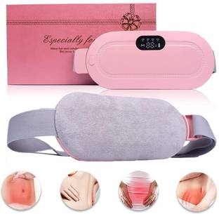 Zovilstore Portable Lower Back Pain Relief Fast Heating Pad, 3-Speed Temperature Adjustment and 4-Speed Massage Modes Massager