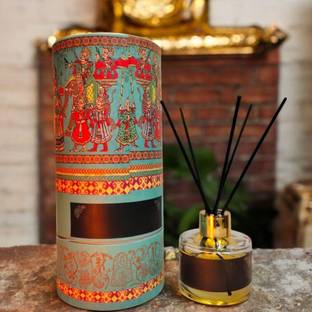 Zenn Aura Neem Reed Diffuser Set | Purity & Protection 60 ML Portable Room Air Purifier