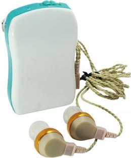Dishan Axon F-16P Both Ear Listening Machine for Senior Citizen Hearing Aid for Profound Hearing Loss with V cord- 8 Volume Setup Amplifier Pocket Machine Hearing Aid
