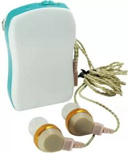 3S Axon F-16P Both Ears Listening Machine for Senior Citizen Hearing Aid for Profound Hearing Loss with V cord- 8 Volume Setup Amplifier Pocket Machine Hearing Aid