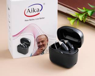 Aika AK-6318 Rechargeable 16 Channel Digital Hearing Aid with Auto Noise Cancellation Multiple Mode- Elevate Your Hearing Experience BTE Hearing Aid