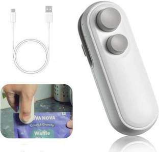 FRESHeTECH SnapSeal Mini Sealing Machine 2 in 1 USB Rechargeable Bag Sealer Hand Held Heat Sealer