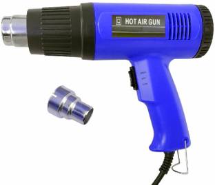 BALRAMA 1200/1500 Watts 350°C-600°C Dual Temperature Blue and Black TGF ML-052 Heat Gun TGF Hot Air Gun Hand Held Heat Sealer Hot Air Heat Gun with Variable Heat Setting & Temperature Controller Hot Air Blower Suitable for Paint Varnish Stripping, Shrink Wrapping Packing, Thawing Frozen Food & Water Pipes Professional Economy Quality Thermal Power Tool Hand Held Heat Sealer