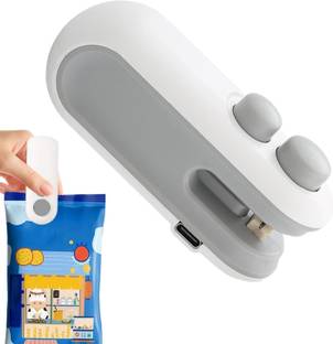 BABOUCHE 2 in 1 Mini Heat Sealer for Food Storage, Snack Bags - Portable - Compact Hand Held Heat Sealer