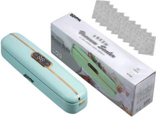 Jaxhom Portable Vacuum Sealing Machine with Digital Display And 10 Pieces Vacuum Bags Table Top Heat Sealer