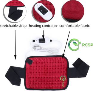 RCSP heating pad for pain relief device electric belt orthopedic electric heating Pad for men and women back pain, knee, shoulder, elbow, neck RED Heating Pad