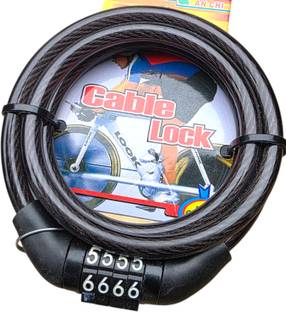 BIKEBLOOM Aluminium Cable Lock For Helmet