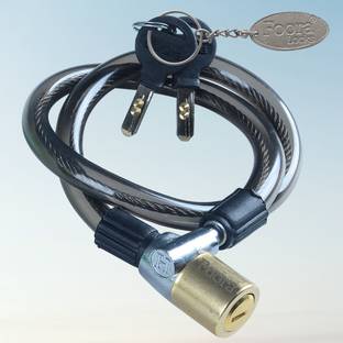 Foora Steel, Brass Cable Lock For Helmet
