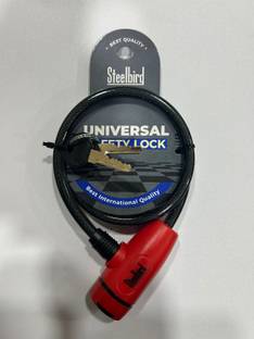 Steelbird Air Stainless Steel Cable Lock For Helmet