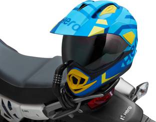 Hero Motocorp Steel Combination Lock For Helmet