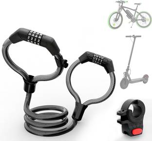 SERPLEX Steel Cable Lock For Helmet
