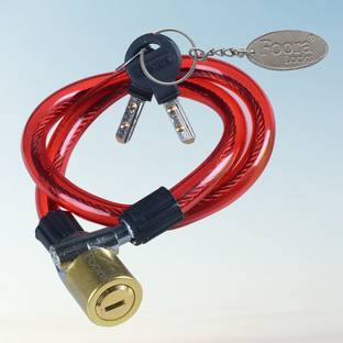 Foora Steel, Brass Cable Lock For Helmet