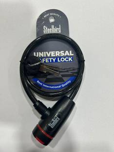 Steelbird Air Stainless Steel Cable Lock For Helmet