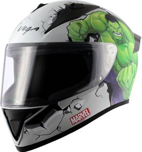 VEGA Bolt Marvel Hulk Motorbike Helmet