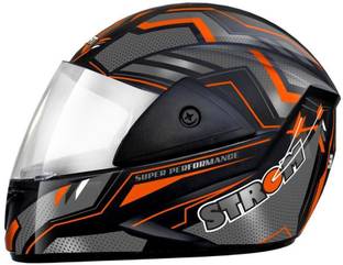 FOROLY Samrat Strom ABS Material with Polycarbonate visor Motorbike Helmet