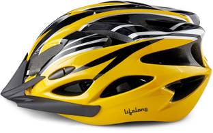 Lifelong LLFAH07 Adjustable Mountain Bike Cycle Helmet with Padding & Detachable Visor Cycling Helmet