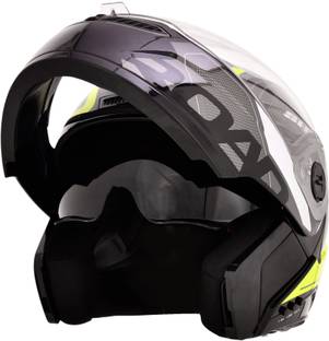 HEADFOX N2 Air 7 Smart Bluetooth Helmet: Calls, Music , GPS & Voice Asst. Road DV Motorbike Helmet