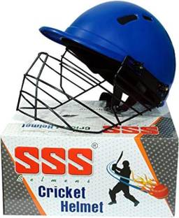 SSS Men & Boys' Adjustable Steel Cricket Helmet, Assorted Colours, Lightweight Cricket Helmet