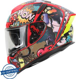 IGNYTE IGN-4 Subway Surfer ISI/DOT Certified Double Visor Full Face Graphic Helmet Motorbike Helmet