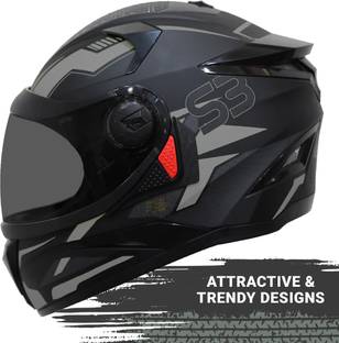 Steelbird SBH-17 Terminator Full Face Graphic Motorbike Helmet