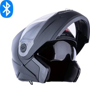 HEADFOX N2 Smart Bluetooth sba7 Calls | Music | GPS | Voice Command Dashing DV Motorbike Helmet