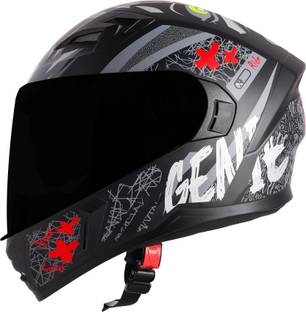 Steelbird SBA-21 Genie ISI Certified Full Face Graphic Helmet for Men & Women Motorbike Helmet