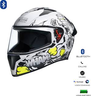 STUDDS Thunder Communication Ready D10 Bluetooth Helmet Motorbike Helmet