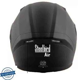 Steelbird SBA-21 RAPTOR HI-QUALITY DASHING BLACK 580 MM SIZE M Motorsports Helmet