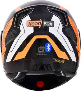 HEADFOX N2 Air 7 Smart Bluetooth Calls | Music | GPS | Waterproof | Voice Asst. Road DV Motorbike Helmet