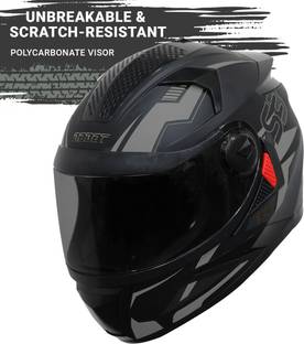 Steelbird SBH-17 Terminator Full Face Graphic Motorbike Helmet