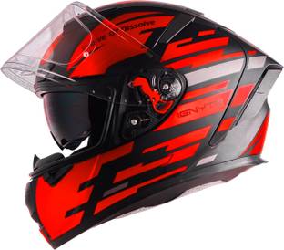 IGNYTE IGN-4 Chrome ISI/DOT Certified Full Face Graphic Helmet with Inner Sun Shield Motorbike Helmet