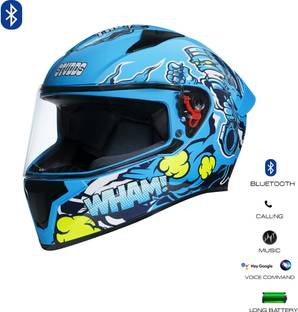 STUDDS Thunder Communication Ready D10 Bluetooth Helmet Motorbike Helmet